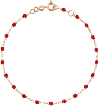 Gigi Clozeau 18K Ros&eacute;gouden Hars Kralen Armband - Dames - Armbanden - Roze - ONE Size - Accessoires