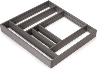 Emuca Emuca - Organizador Para Caj&oacute;n Alumount 600x500, Aluminio, Gris Antracita