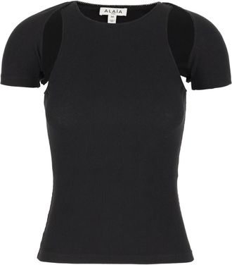 Alaia T-shirt - Dames - T-shirts - Zwart - 2XS - Tops