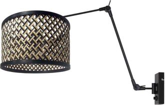 Steinhauer Aplique de pared - Prestige Chic - negro - bambú - Steinhauer