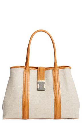 Christian Louboutin Nox Linen Canvas Tote Bag in N005-Natural at Nordstrom