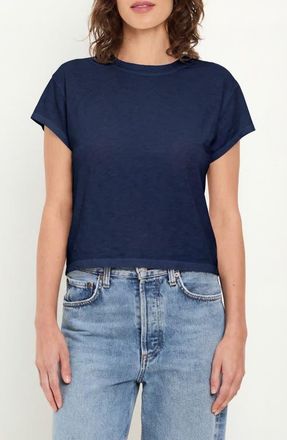 Michael Stars Grayson Chopped Crewneck T-Shirt in Nocturnal at Nordstrom