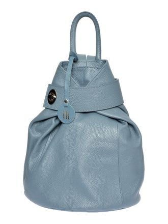 Anna Luchini Turquoise Rundleer Tas