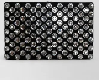 Dolce & Gabbana devotion velvet crystal-embellished clutch bag