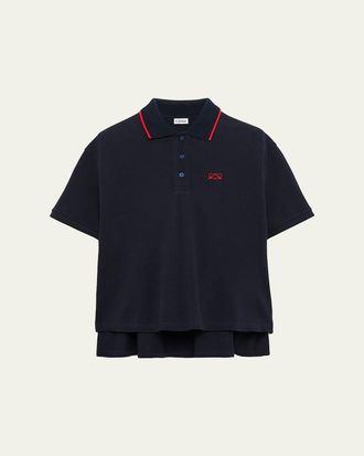 Loewe Trapeze Short-Sleeve Polo Shirt