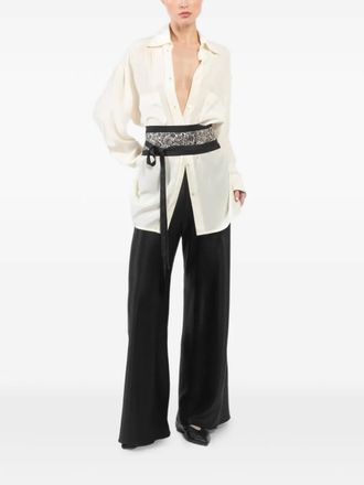 Ibrigu obi paisley belt - Zwart