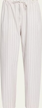 The Row Hypnosta Striped Straight-Leg Drawstring Pants
