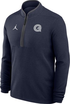 Nike Jordan Mens Georgetown Hoyas Victory Jordan Brand Dri-FIT Quarter-Zip College Top in Blue | M53454E169GTUN-NVY