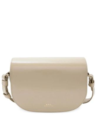 A.P.C. Beige B-Side Small Crossbody Bag