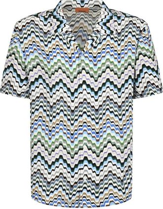 Missoni Camisa de bolos de manga corta - Shirts - Hombre - Multicolor - M