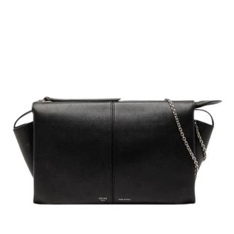 Celine Pre-owned Cross Body Bags, female, Black, Size: ONE SIZE Pre-owned Clutch on Chain