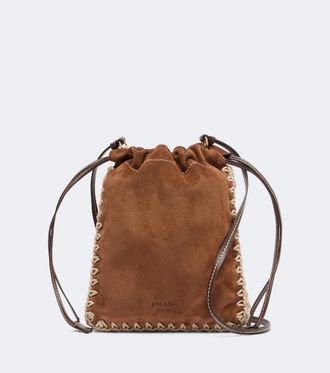 Prada Suede phone pouch