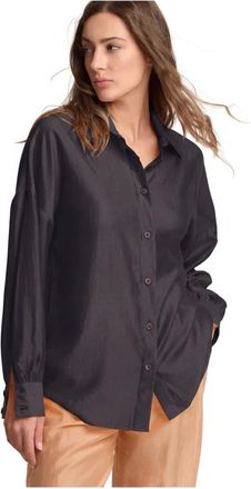 Kocca Overhemden, Dames, Zwart, XS, Blouse voor alle gelegenheden met lange mouwen