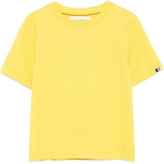Extreme Cashmere Top girocollo a maniche corte - Giallo