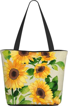 AOOEDM Welcome Sunflower Autumn Ladies Shopping Bag 13x11x7in.The Perfect ValentineS Day Gift.It Is The Best ValentineS Day Gift For Mom, Daughter, Wife,Etc