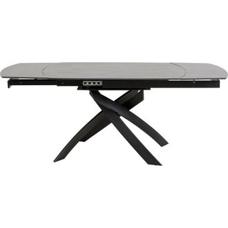 Kare Design Mesa para 4/6 personas extensible en ceramica negro 120cm (30+30)