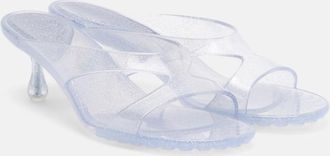 Jimmy Choo London Mules Jelly Drop con glitter