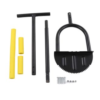 OEM Desbrozadora Manual Con Garra En T, Cuchilla Semicircular De Dientes Anchos Y Placa De Presi&oacute;n De 95 Cm (37,4 Pulgadas)