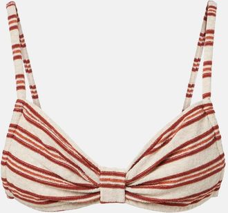Montce Swim Devin striped bikini top