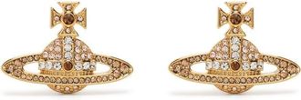 Vivienne Westwood Kika Orb-plaque earrings - women - Gold Plated Brass - OS