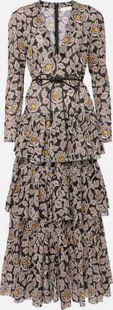 Zimmermann Ottie floral cotton midi dress