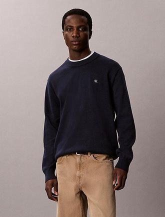 Calvin Klein Jersey De Algod&oacute;n Con Monograma Cl&aacute;sico