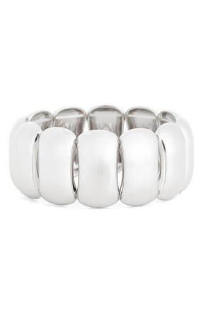 Leith Statement Stretch Bracelet in Silver at Nordstrom Rack