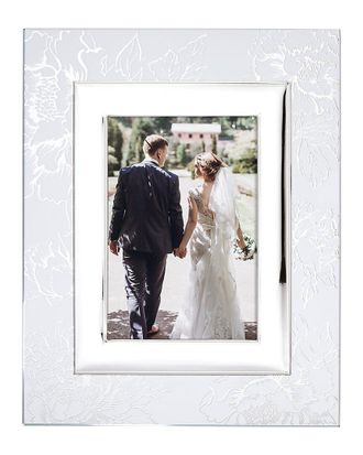 Lenox Silver Peony 5X7 Frame