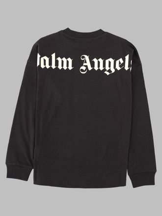 Palm Angels Cotton Jersey Long-Sleeve T-Shirt - Black