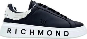 John Richmond Lage sneaker - Heren - Sneakers - Zwart - 39 EU - Leer - Schoenen