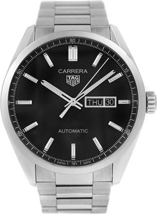 Tag Heuer Pre-owned Tag Heuer Carrera Black Dial Mens Watch WBN2010.BA0640