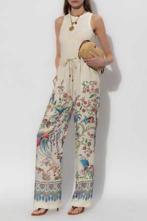 Etro Satin Trousers, Womens, Cream