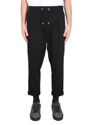 Balmain Hidden Zip Closure Trousers - Black