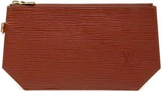 Louis Vuitton Pre-owned Epi Pouch - Dames - Vintage Tassen - Bruin - ONE Size - Leer - Vintage