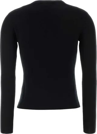Max Mara Womens Black Wool Manto Sweater Nero Exterior: Virgin Maglie