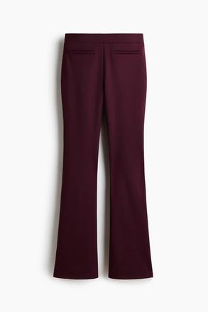 H&M Flared Trousers in Plum Red at Nordstrom, Size Xx-Large