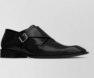 Saint Laurent leather monk strap loafers