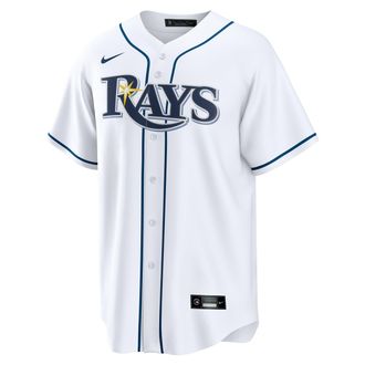 Nike Yandy D&iacute;az Tampa Bay Rays Nike Mens MLB Replica Jersey in White | RE250E6BTP9-6W1