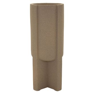 Dmora Vaas Fatigava, Geometrische Afwerking, Beige