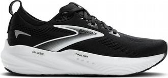 Brooks Womens Glycerin 22 Running Shoes In Black/grey/white