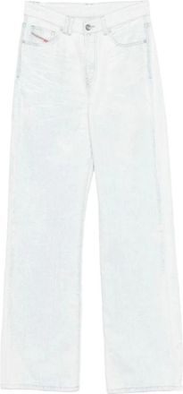 Diesel Wide-Leg Denim Jeans - Dames - Regular Fit Jeans - Blauw - W30 - Denim - Jeans