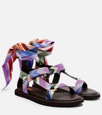 Missoni Maud Chevron twill sandals