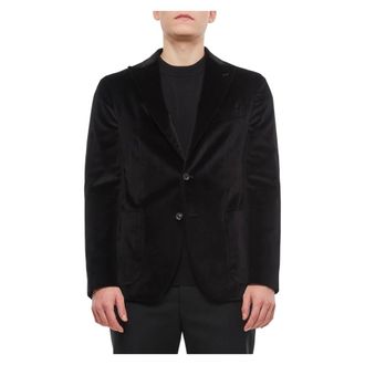 Boglioli Jassen, Heren, Zwart, S, Leer, Blazers