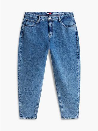 Tommy Hilfiger Curve Ultra High Rise Tapered Leg Mom Jeans
