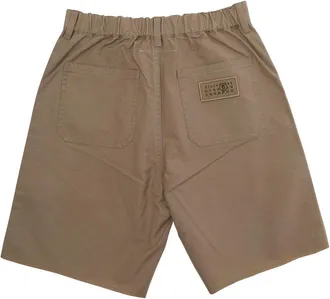 Maison Margiela Boys Kids Bermuda Shorts Beige Cotton