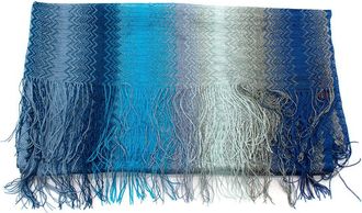 Missoni Blue Ombre Fringed Scarf