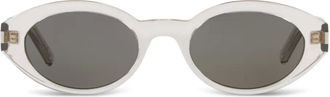 Saint Laurent Eyewear round-frame sunglasses - women - Acetate - 51 - Neutrals