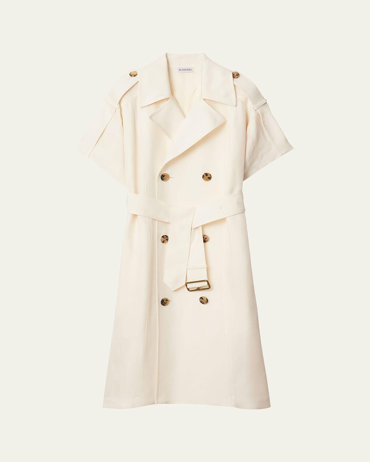 ジャケット Burberry Ivory trench dress in viscose Burberry Ivory trench dress in viscose from $876.87 - on