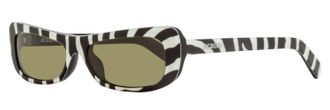 Jacquemus Unisex Capri Rectangular Sunglasses JAC55S 008 Zebra Black 55mm