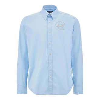 La Martina Casual Shirt - Heren - Casual Overhemden - Blauw - S - Overhemden